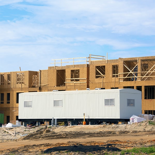 security features for construction site office trailers may include locking systems, alarm systems, and surveillance cameras